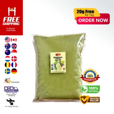 Moringa Leaves Powder | Organic Dried Moringa Oleifera | Superfood for Energy & Immunity Booster | FREE SHIPPING